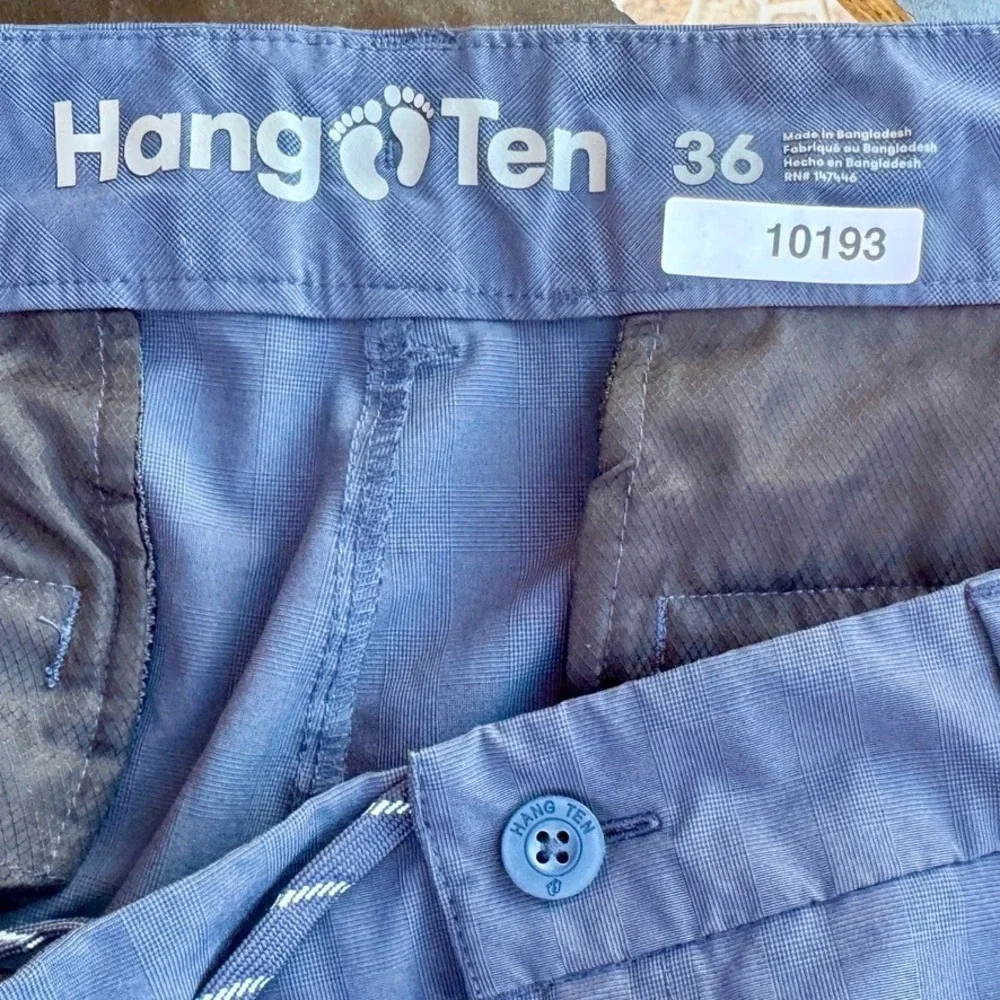 Hang Ten Mens Hybrid Walk Shorts Navy Blue Stretch Quick Dry Size 36 A505A812PS